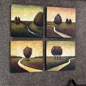 Set of Four Landscape Art Prints